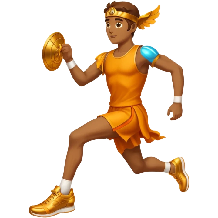 Hermes wings track shoes mythologic god emoji
