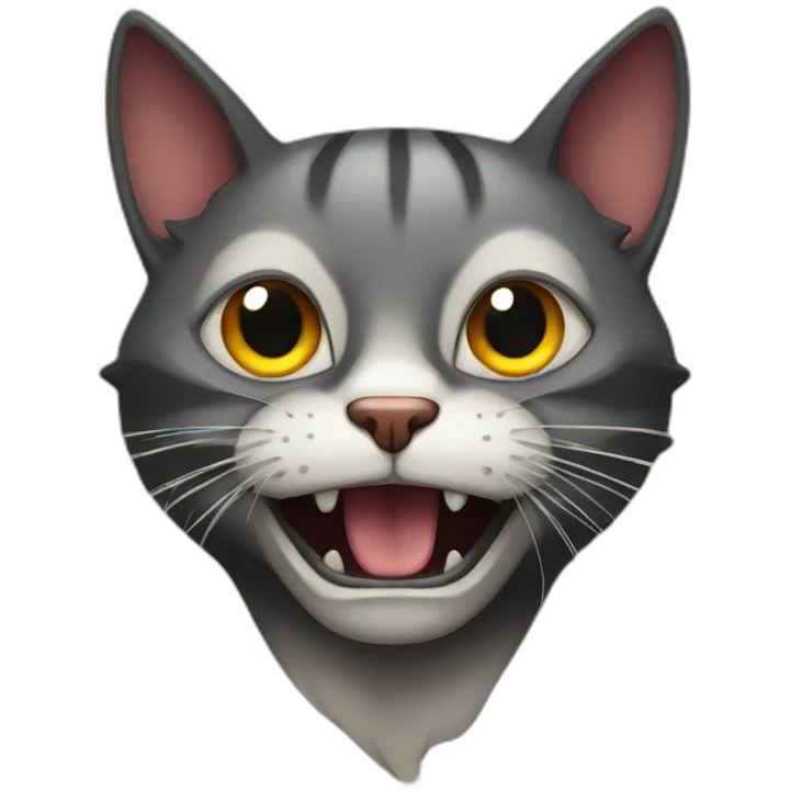 Scary-cat emoji