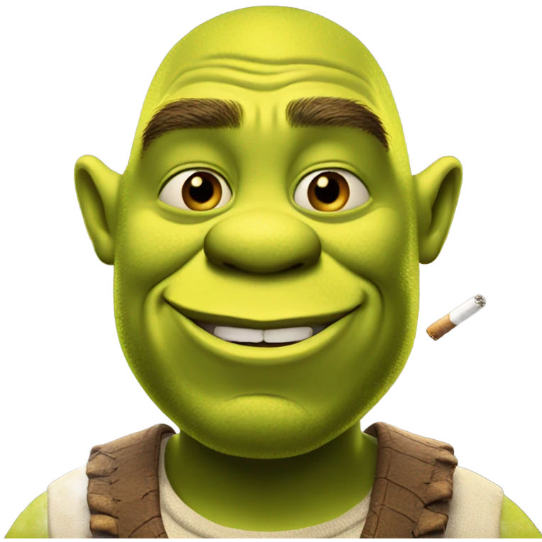 Shrek smoking  emoji