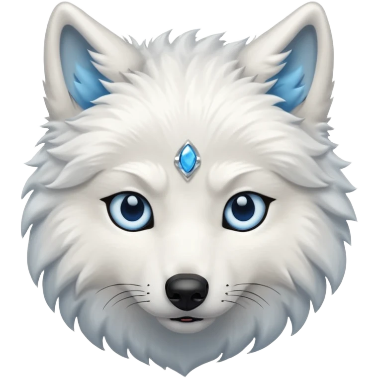 white wolf emoji