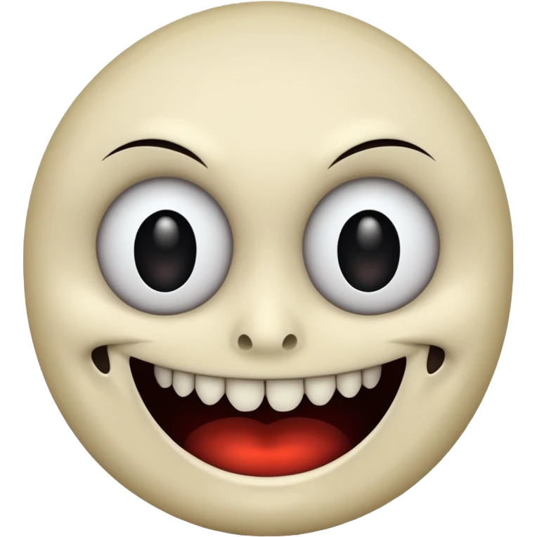 creepy smile emoji