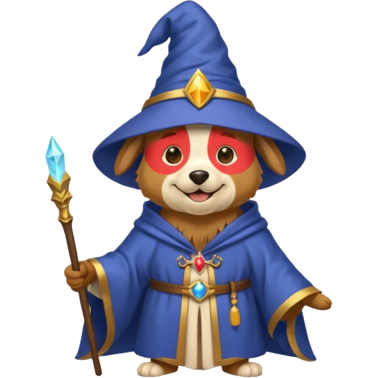 Dog wizard emoji
