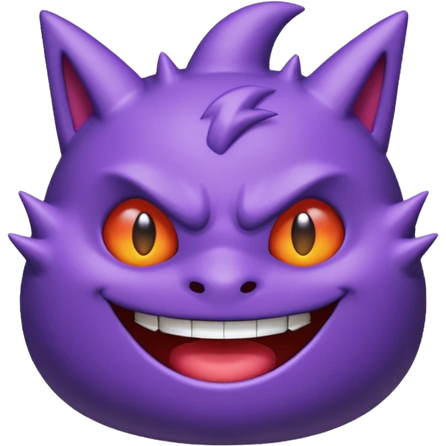 I want an Gengar (Pokemon) that looks cute. emoji