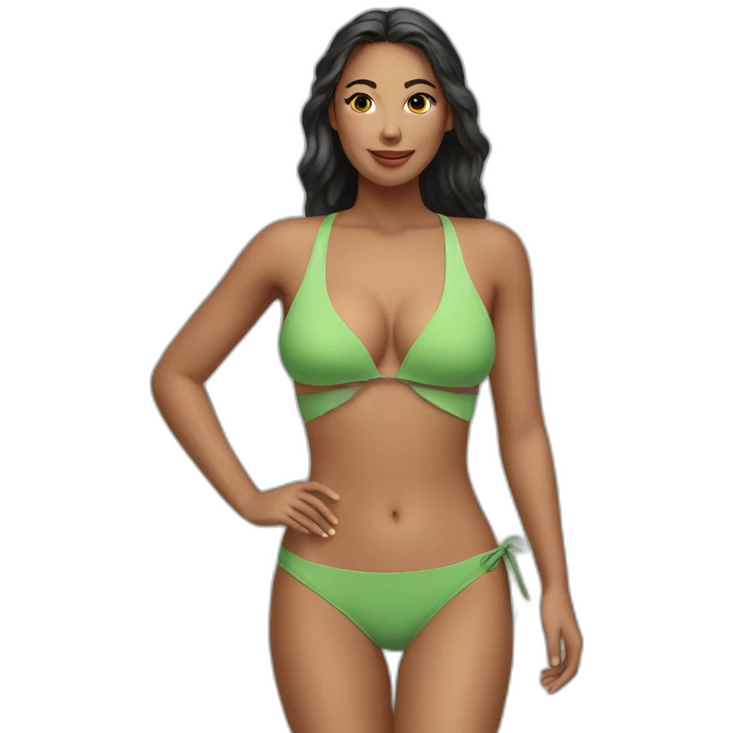 sexy woman swimming suit top emoji