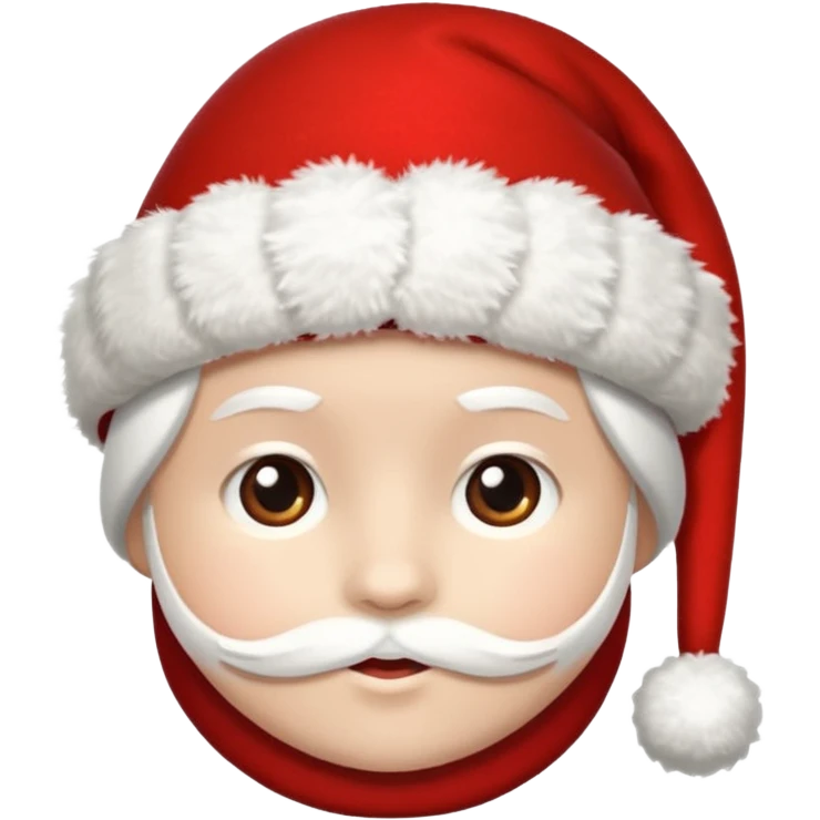 The red Christmas hat emoji
