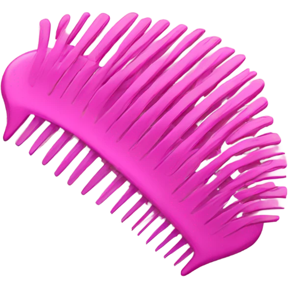 pink comb emoji
