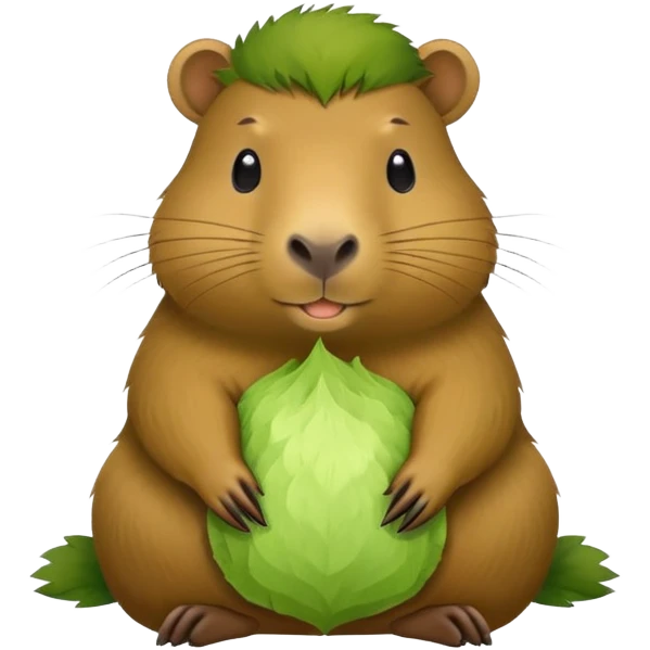 Matcha capybara emoji