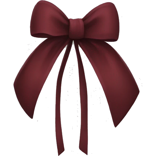 Dark red bow  emoji