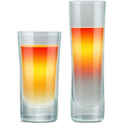 Tequila sunrise in long straight glass emoji