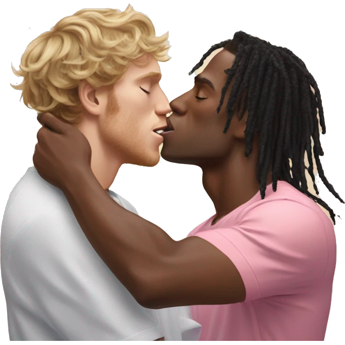 ksi kissing logan paul emoji