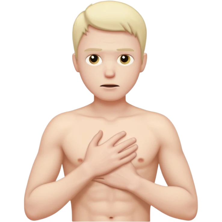 no me gusta el frio emoji hombre de torzo iOS agarrandose emoji