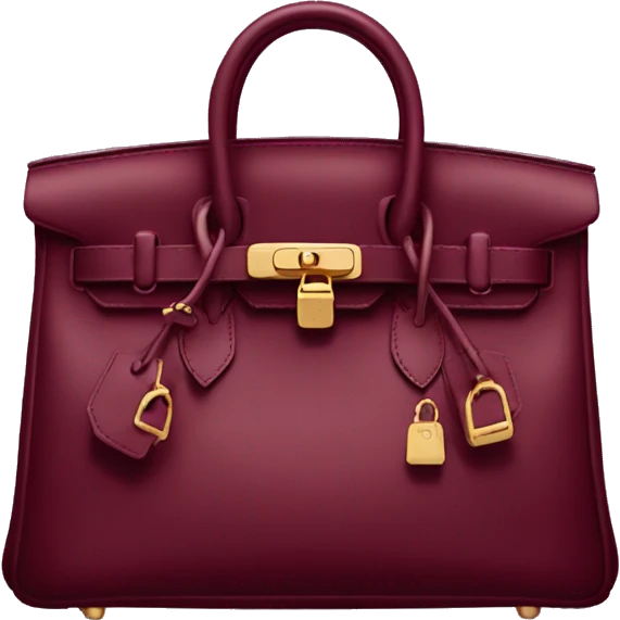 Burgundy birkin emoji