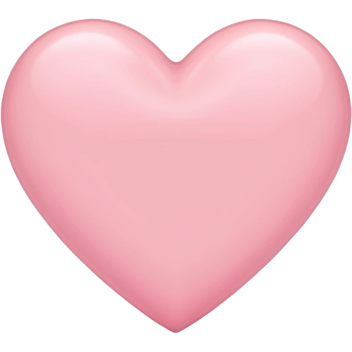 pastel pink heart emoji