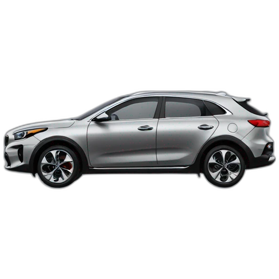 Kia xceed grey, seen in profile emoji