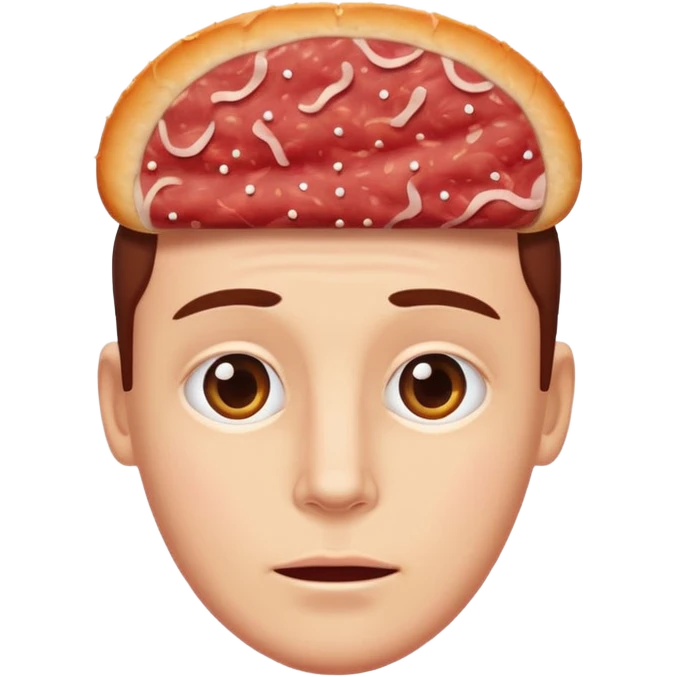 Salami forehead emoji