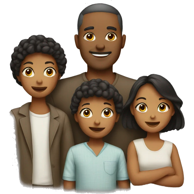 Family with love  emoji