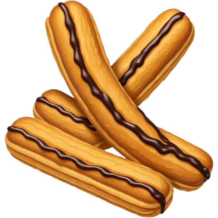 Churro with chocolate  emoji