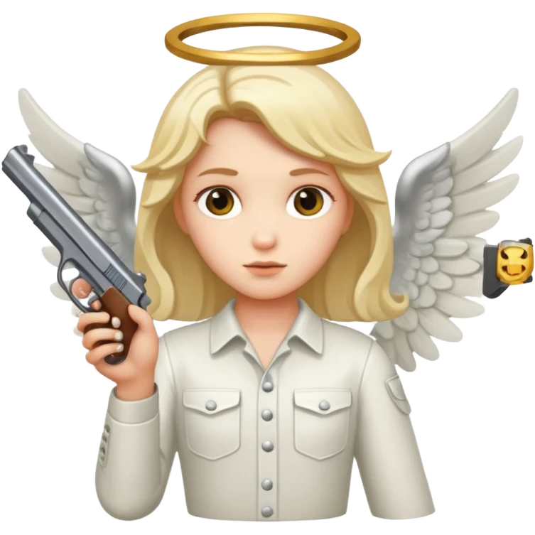 Angel con pistola emoji