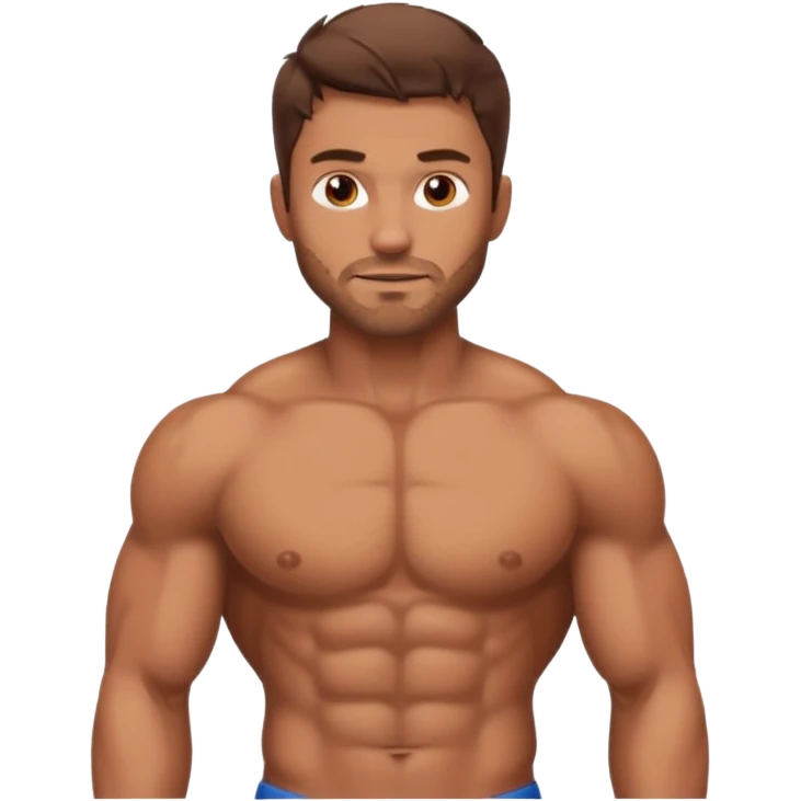 shirtless hot man emoji