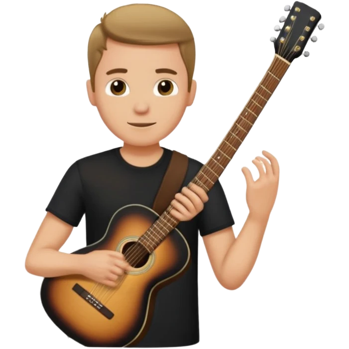 man holding guitar emoji