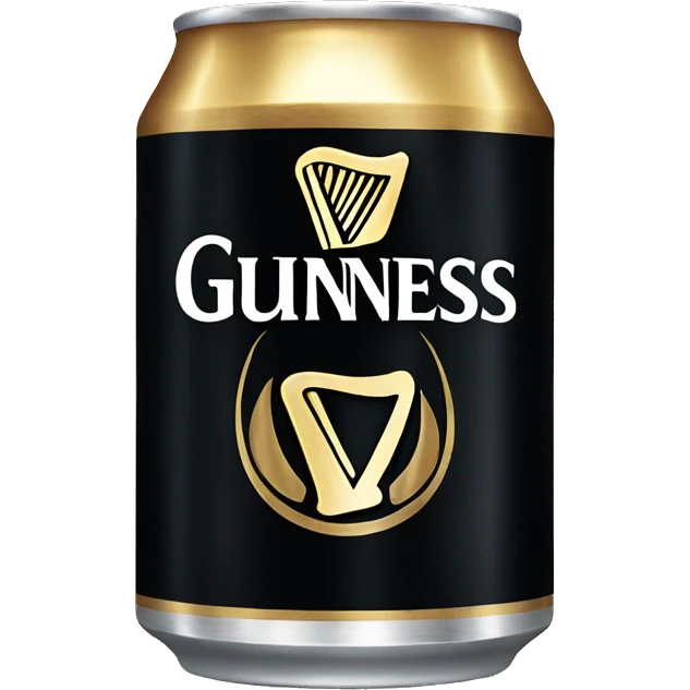 Guinness beer can emoji