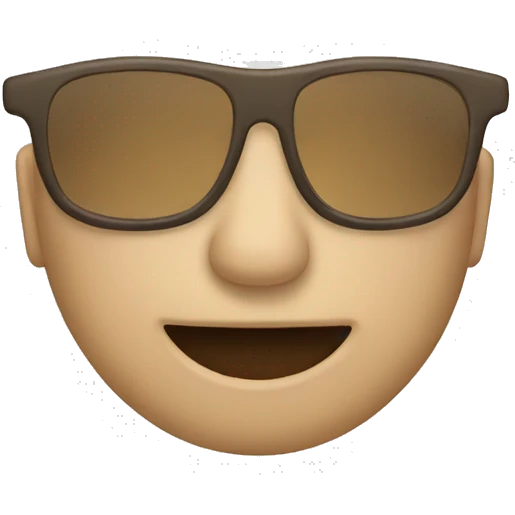 beige glasses emoji