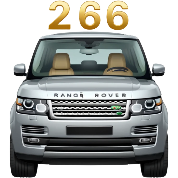 range rover with number 26 emoji