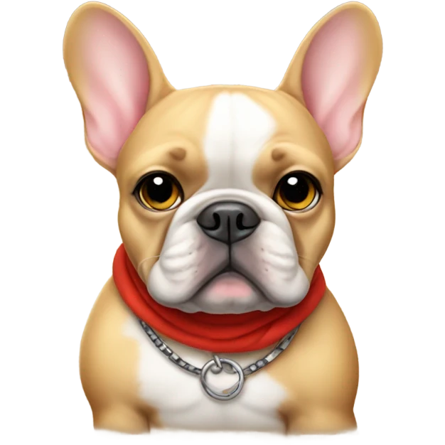 French bull dog in simba outfit emoji