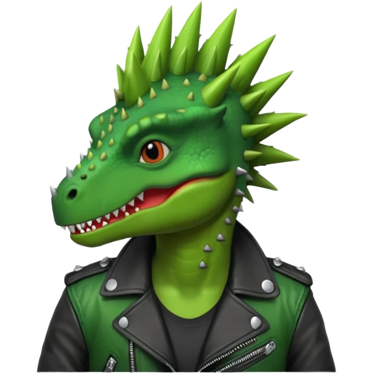 punk dinosaur emoji