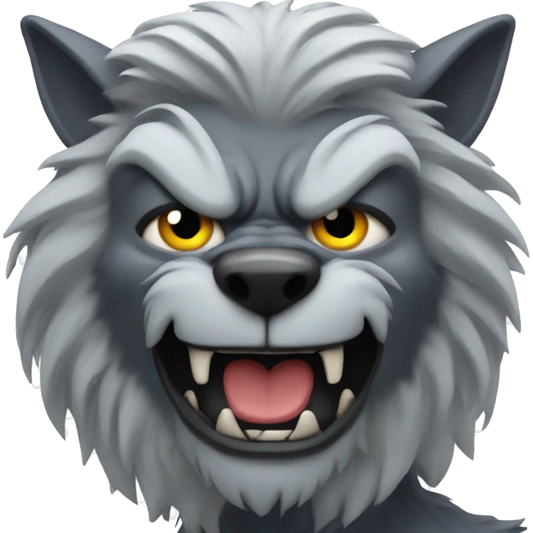 Full moon werewolf emoji