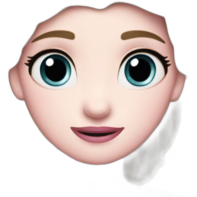 Elsa frozen pink emoji