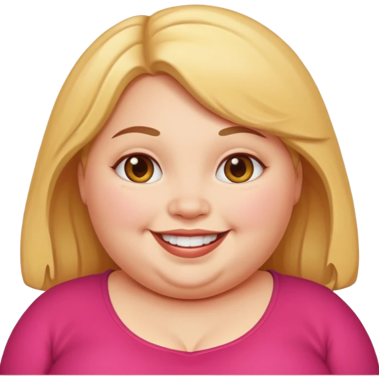 Fat girl  emoji