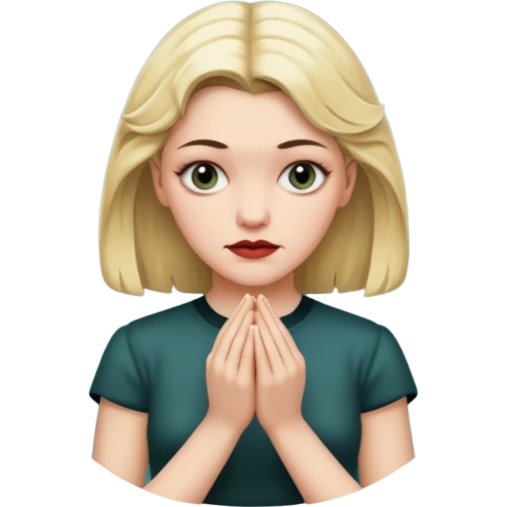 Laura Palmer from Twin Peaks  hands' gesture emoji