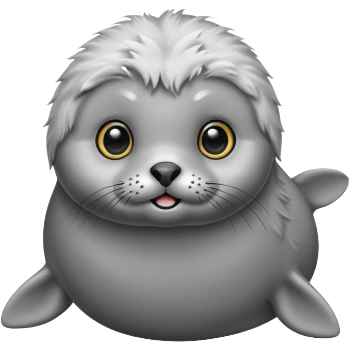 A super super cute seal emoji