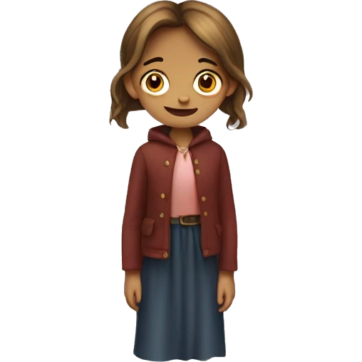 girl with hunchback emoji