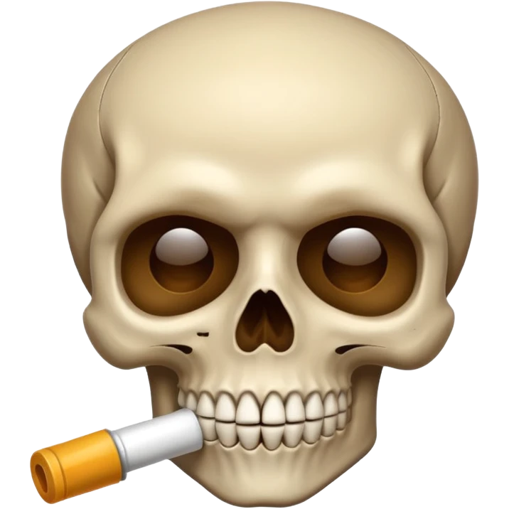 Skull saying shh emoji