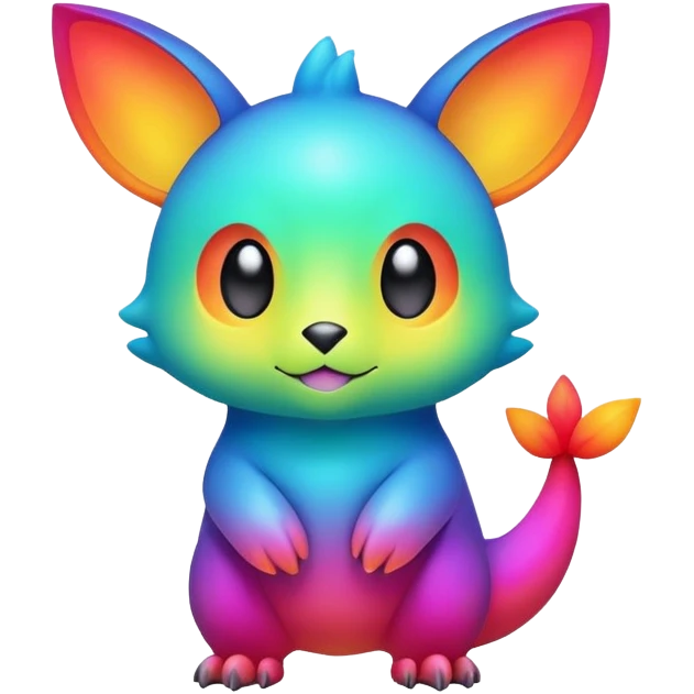 Colorful gradient fakemon-creature  emoji