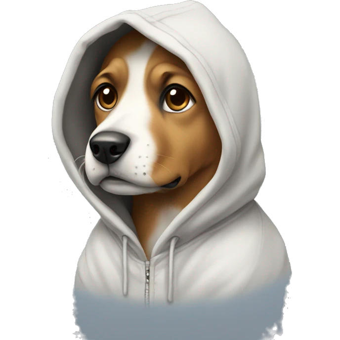 dog with hoodie emoji
