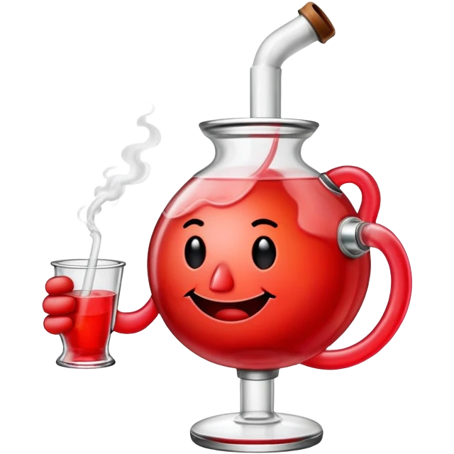 Kool-Aid Man character smoking a bong emoji