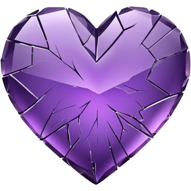 Broken Purple Heart  emoji