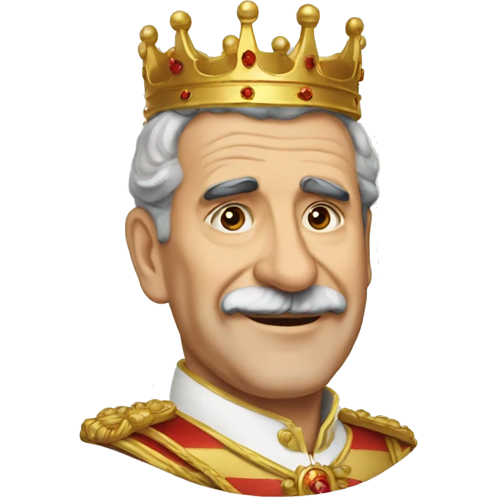 King of Spain 75 years old emoji