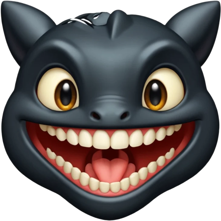 😬➡😬🦷✖️ = 😬🕳️ emoji