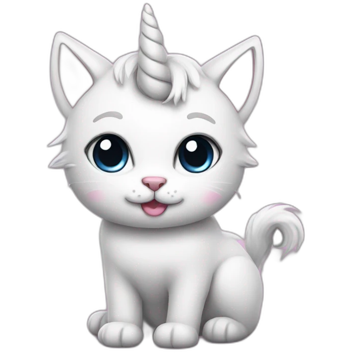 cute unicorn cat emoji