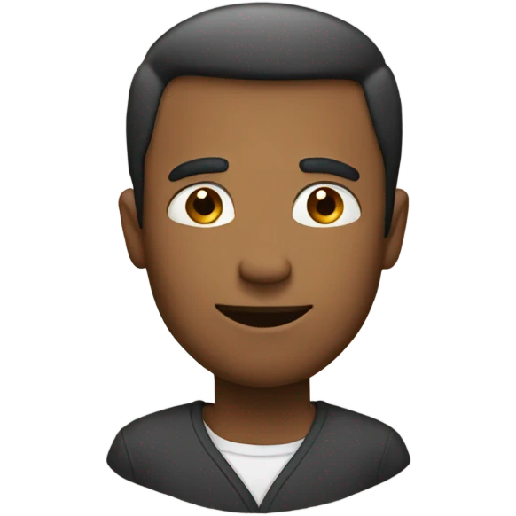 man saying present emoji