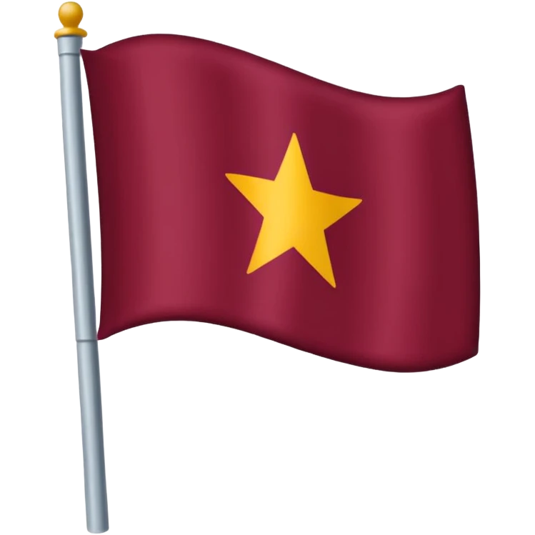 Bandera color vino sin diseño emoji