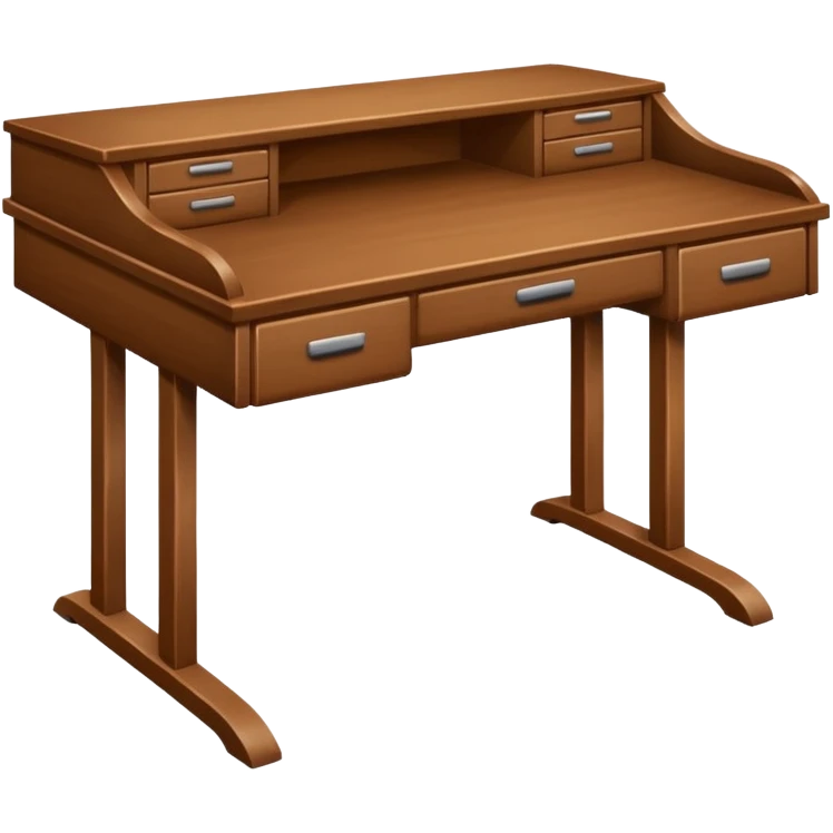 wood simple desk  emoji