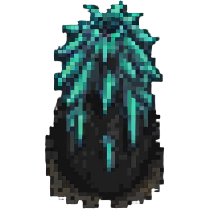 spikes coming out of the ground in pixel art style emoji