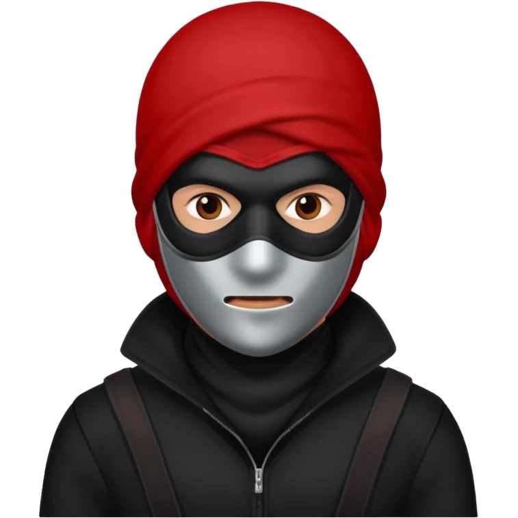robber with a red mask emoji