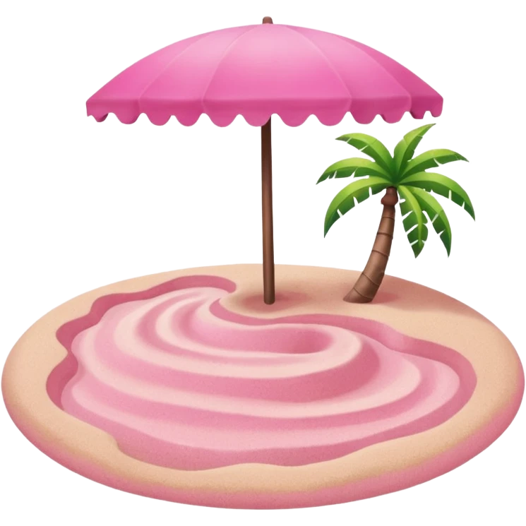 pink beach  emoji