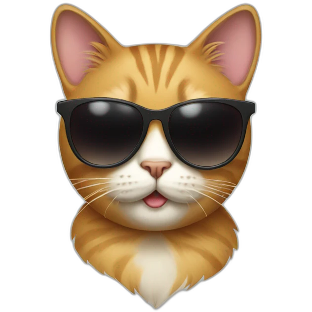 Cat with sunglasses emoji